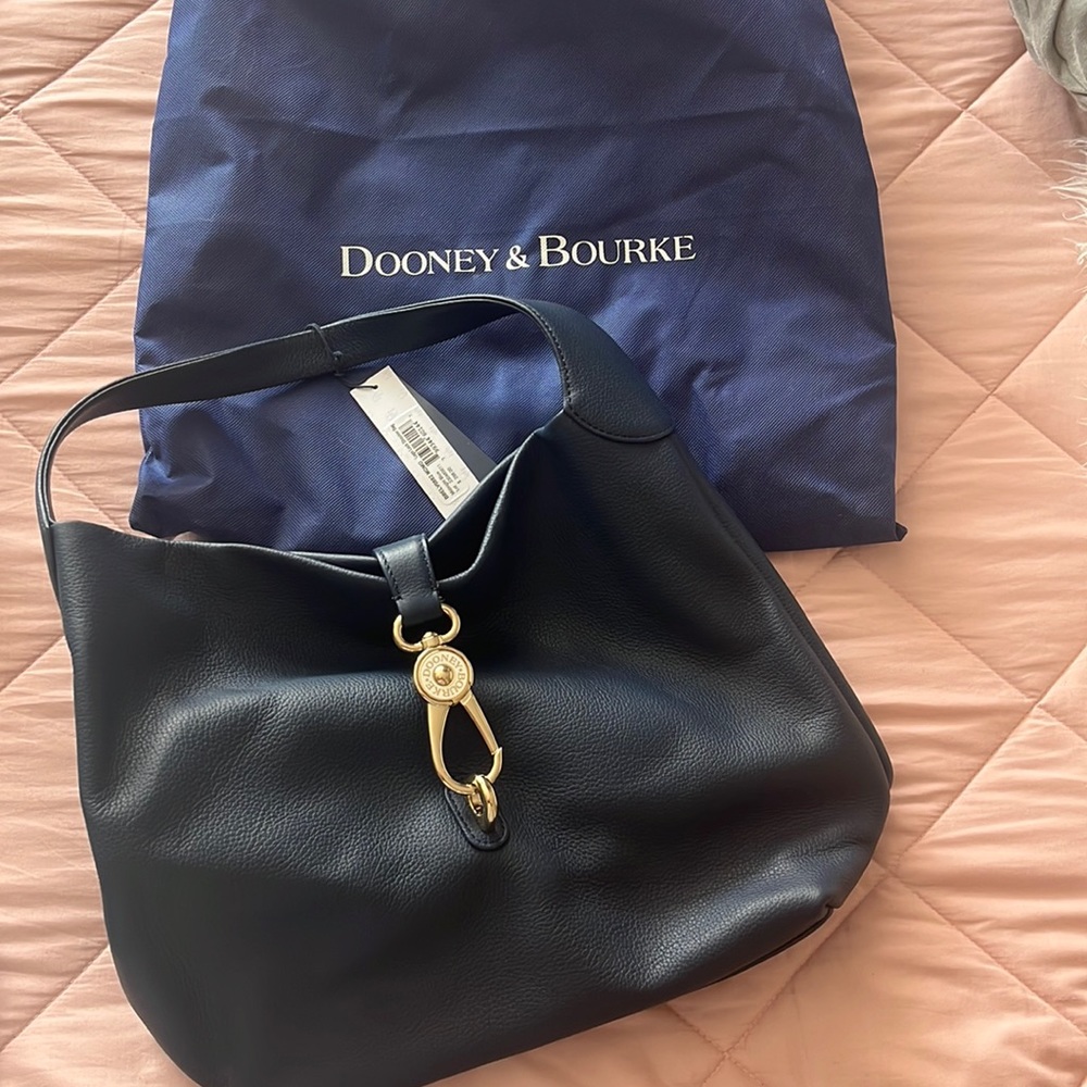 Dooney &  Bourke logo lock shoulder bag
